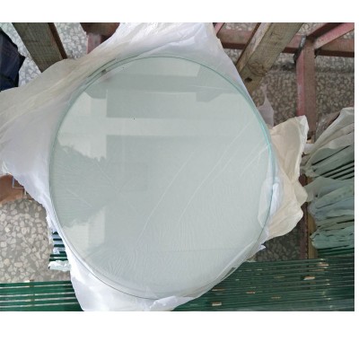 China tempered round glass panels for light cover