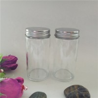 6oz high quality round glass spice jars with metal lid