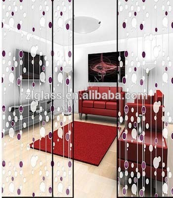 Hande sliding door Customized art glass,decoration door art glass,decorative interior door glass