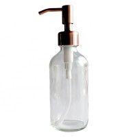 8 oz Clear Color Lotion Dispenser With Locking Lotion Pump